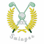 Partouzeur drôle de logo de golf brodé polo