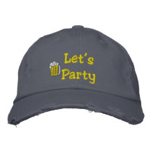 Party le chapeau brodé