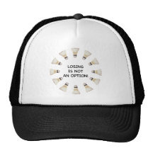 Pas badminton d'option casquettes de camionneur