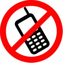 Pas de téléphone ! photo en relief
