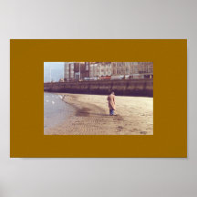Pas en sable, Margate, Kent, Angleterre Posters