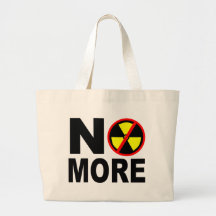 Pas plus de slogan antinucléaire sac de toile