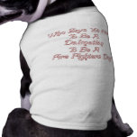 Pas une chemise dalmatienne de chienchien tee-shirts pour animaux domestiques
