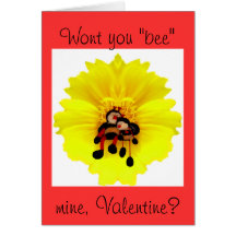 Pas vous "abeille", mine, Valentine ? Cartes