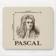 Pascal = 1 newton par plaisanterie de maths de mèt tapis de souris