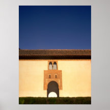 Passage de voûte d'or d'Alhambra Poster