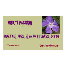 PASSION DE HORTI, HORTICULTURE,… CARTE DE VISITE