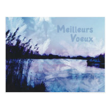 pastel d'en de voeux de meilleurs carte postale