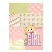 Patchwork de bébé cartons d'invitation