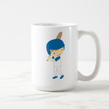 Pâte lisse bleue de base-ball tasse