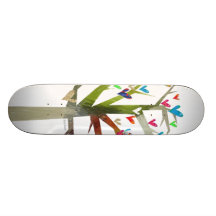 Patin d'arbre planches à roulettes customisées