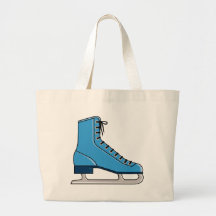 Patin de glace bleu sac en toile