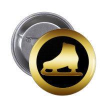 PATIN DE GLACE D'OR BADGE
