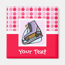 Patin de glace mignon magnets
