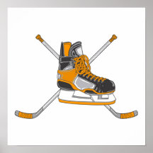 Patin d'hockey posters