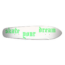 patin, votre, dream* plateau de skateboard