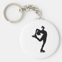 Patinage artistique porte-clefs