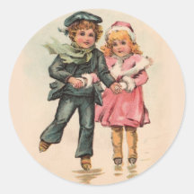 Patinage de Noël Adhésif
