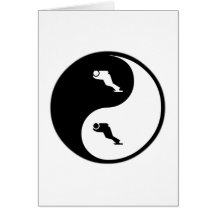 Patinage de vitesse de Yin Yang Cartes