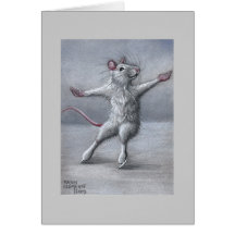 Patinage sur la carte de rat de glace