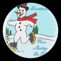 Patinage sur la glace mince autocollants