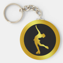 PATINEUR ARTISTIQUE D'OR PORTE-CLEFS