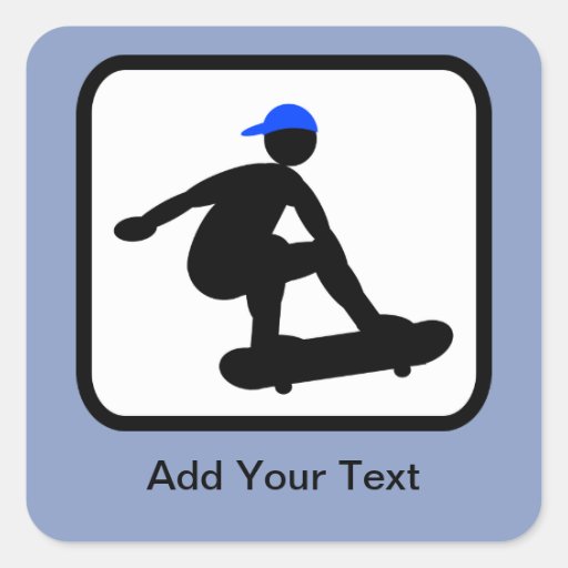 Patineur personnalisable sur le logo de planche à  autocollants