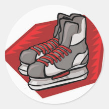 Patins de hockey sur glace adhésif rond