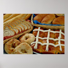 Pâtisseries délicieuses : bagels, petits pains, ch affiches