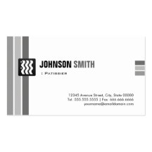 Patissier - Creative Black White Business Card Template