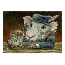 Patricia les copies du rat ACEO Carte De Visite
