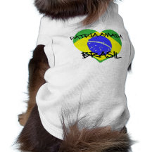 Patrie Aimée Brésil T-shirt Pour Chien