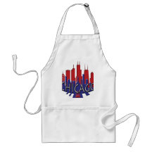 Patriote de newwave d'horizon de Chicago Tablier