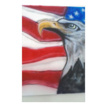 Patriote d'Eagle d'Américain Papier À Lettre