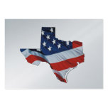 Patriote du Texas de PIÈCE EN T Carte De Visite