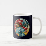 Patriotic_Girl vintage et Flag_Mug