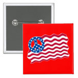 Patriotisme et paix dans la conception de drapeau  badge