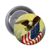Patriotisme vintage, drapeau américain patriotique pin's avec agrafe