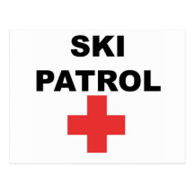 Patrouille de ski cartes postales