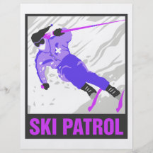 Patrouille de ski tract personnalisé