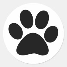 Patte animale autocollants