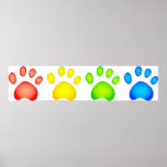 Pattes colorées posters