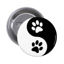 Pattes de chien de Yin Yang Pin's Avec Agrafe