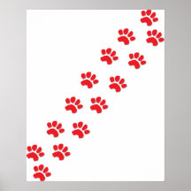 Pattes de chien posters