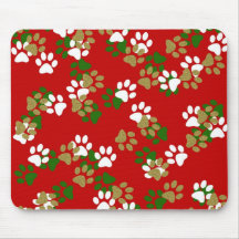 pattes de Noël Tapis De Souris