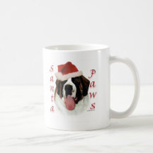 Pattes de St Bernard Père Noël Tasse À Café