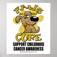 Pattes pour le Cancer d'enfance de traitement Poster