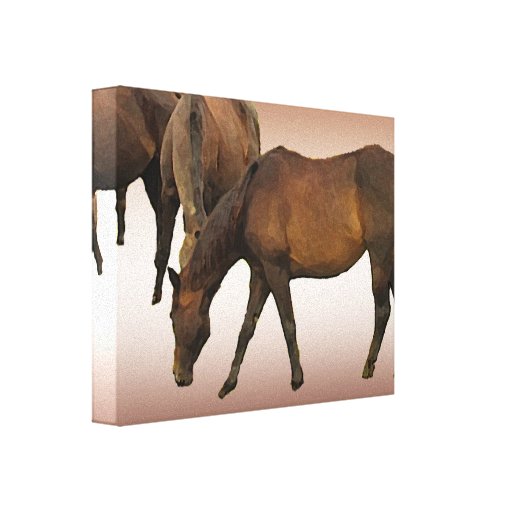 Pâturage des chevaux toile tendue