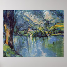 Paul Cézanne - lac annecy Affiches