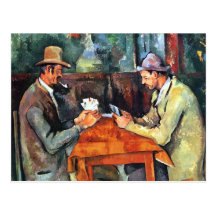 Paul Cézanne, Les joueurs de carte (carte postale)